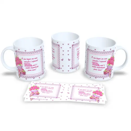 Caneca Dia Das Mães De Porcelana Café Presente Dia Mães