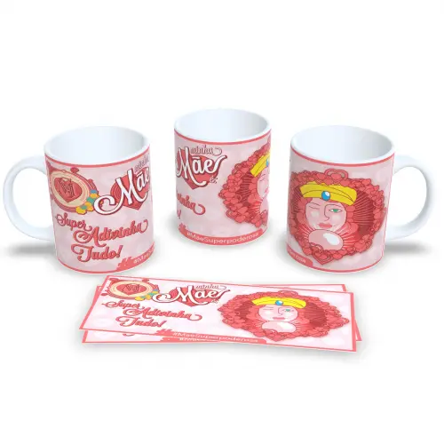 Caneca Dia Das Mães De Porcelana Café Presente Dia Mães
