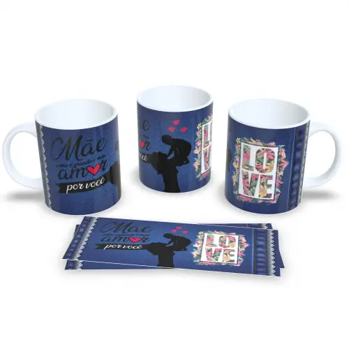 Caneca Dia Das Mães De Porcelana Café Presente Dia Mães