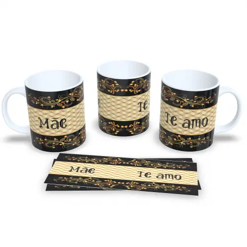 Caneca "Mãe, Te Amo" - Presente Especial Dia das Mães