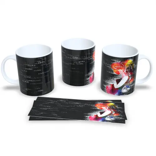 Caneca "Mãe, Te Amo" - Presente Especial Dia das Mães