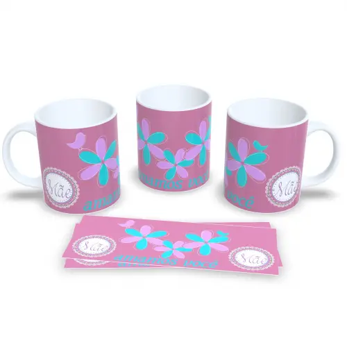 Presente Dia das Mães Caneca Personalizada com Amor