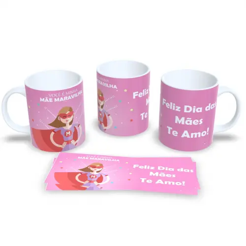 Presente Dia das Mães Caneca Personalizada com Amor