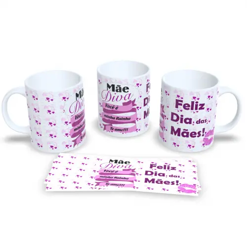 Presente Dia das Mães Caneca Personalizada com Amor