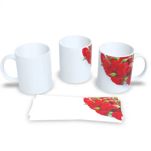 Caneca De Cerâmica Floral Presente Criativo Delicado
