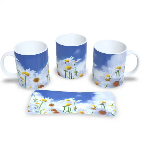 Caneca De Cerâmica Floral Presente Criativo Delicado