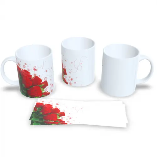Caneca De Cerâmica Floral Presente Criativo Delicado