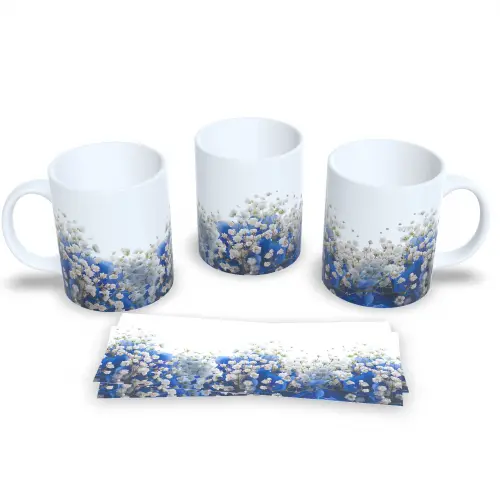 Caneca De Café E Chá Estampa Floral Colorida
