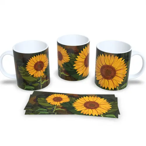 Caneca De Porcelana Floral Presente Para Amiga Linda