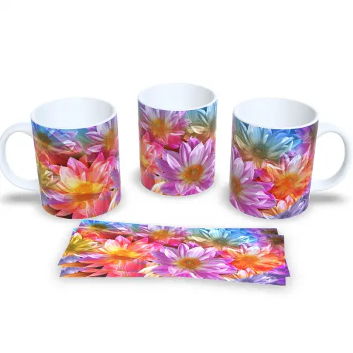 Caneca De Porcelana Floral Presente Para Amiga Linda