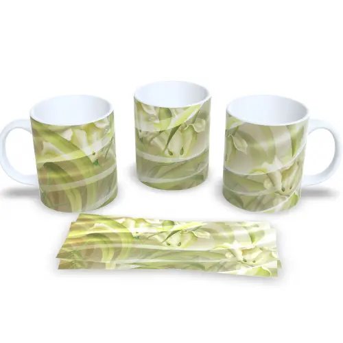 Caneca De Porcelana Floral Presente Para Amiga Linda