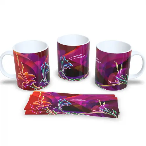 Caneca De Porcelana Floral Presente Para Amiga Linda