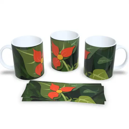 Caneca De Porcelana Floral Presente Para Amiga Linda