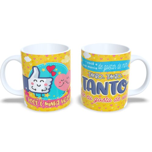 Caneca Dia Dos Namorados Presente Romântico Te Amo Muito