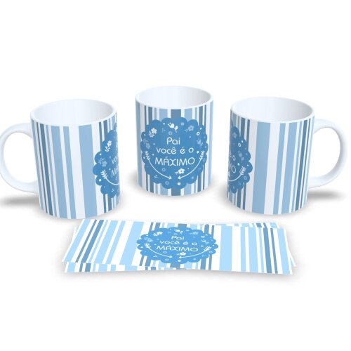 Caneca Dia Dos Pais Presente Pai Criativo Porcelana 325ml