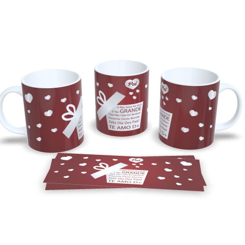 Caneca Dia Dos Pais Presente Pai Criativo Porcelana 325ml