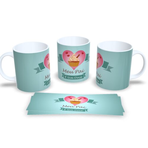Caneca Lembrança Dia Dos Pais Amor De Pai Xícara 325ml