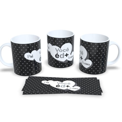 Caneca Lembrança Dia Dos Pais Amor De Pai Xícara 325ml