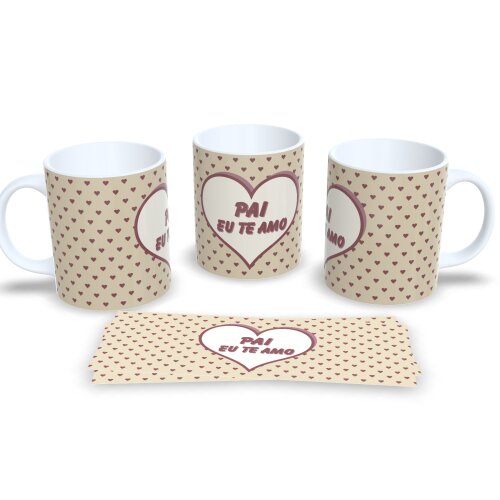 Caneca Lembrança Dia Dos Pais Amor De Pai Xícara 325ml