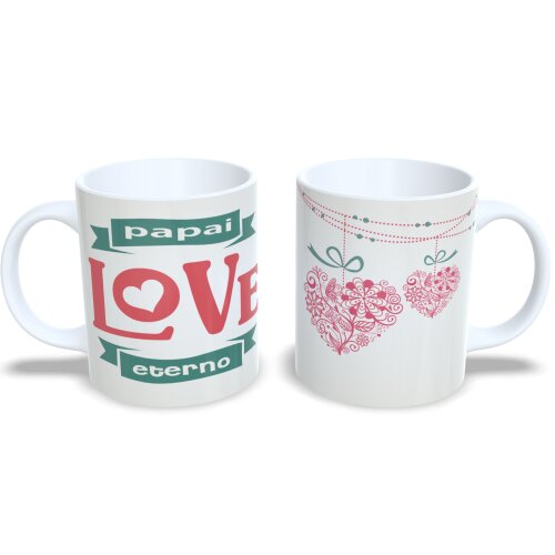 Caneca Meu Super Pai Presente Dia Dos Pais Porcelana
