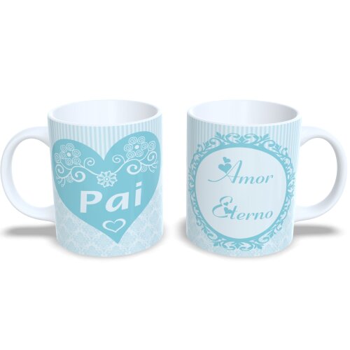 Caneca Meu Super Pai Presente Dia Dos Pais Porcelana