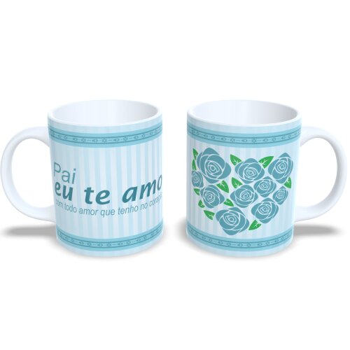 Caneca Meu Super Pai Presente Dia Dos Pais Porcelana