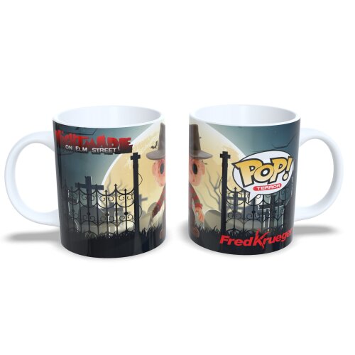 Caneca Personagem Geek Funko Pop Halloween Série Fofa 325ml Fred Krueger