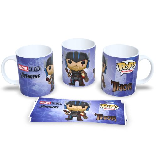 Caneca Estilo Funko Pop Thor - Presente Criativo Geek