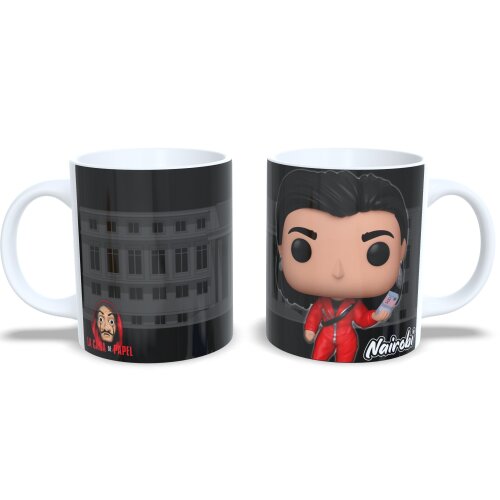 Xícara Porcelana La Casa De Papel Estilo Funko Pop Nairobi