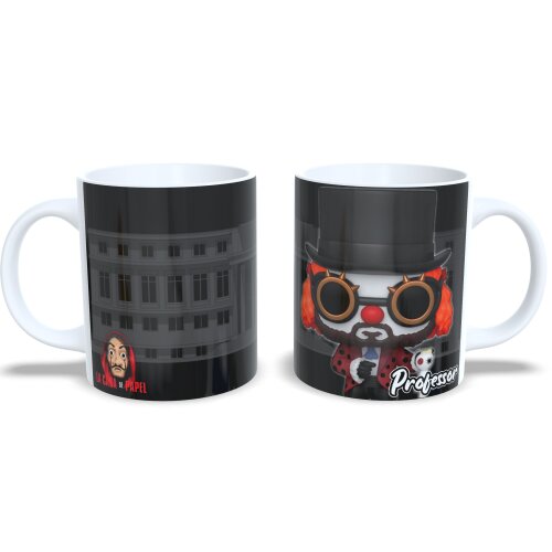 Xícara Porcelana La Casa De Papel Estilo Funko Pop Professor