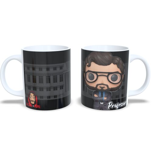 Xícara Porcelana La Casa De Papel Estilo Funko Pop Professor 2
