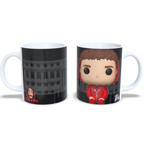Xícara Porcelana La Casa De Papel Estilo Funko Pop Rio