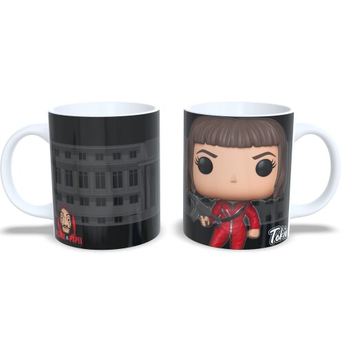 Xícara Porcelana La Casa De Papel Estilo Funko Pop Tokio