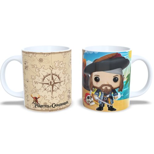 Caneca Personalizada Capitão Barbossa Piratas Do Caribe Estilo Funko