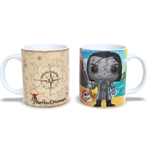 Caneca Personalizada Capitão Jack Salazar Piratas Do Caribe Estilo Funko