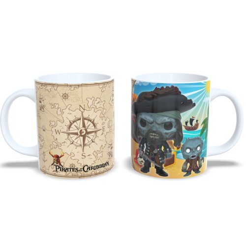 Caneca Personalizada Cursed Barbossa Piratas Do Caribe Estilo Funko