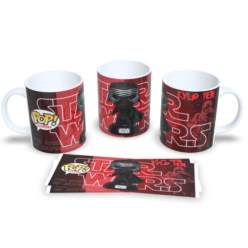 Caneca Star Wars Kylo Estilo Funko Pop Porcelana