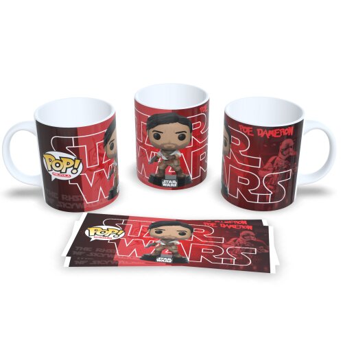 Caneca Star Wars Poe Estilo Funko Pop Porcelana