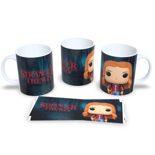 Caneca De Porcelana Stranger Things Personagens Funko