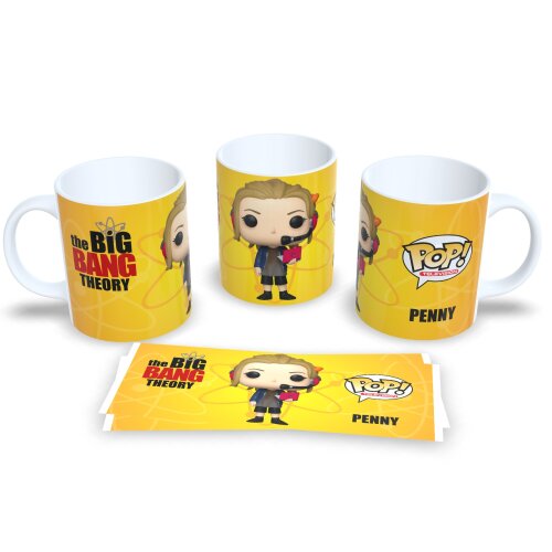 Caneca Coleção The Big Bang Theory Funko Penny Séries Geek Café 325ml