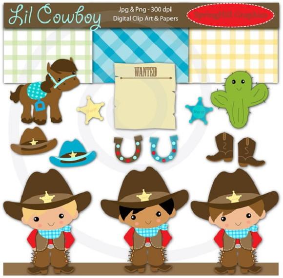 30 Kits Scrapbook Cawboy + De 700 Imagens Papel Digital