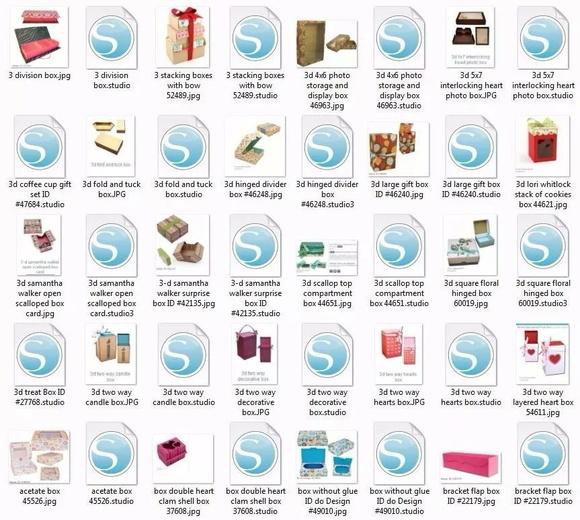 500 Arquivos Silhouttes Caixas Embalage
