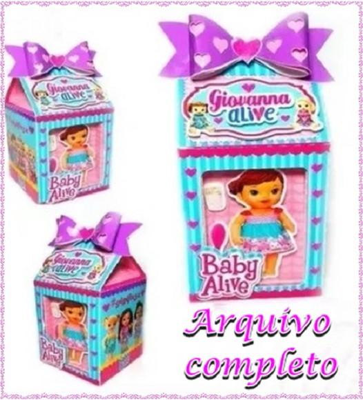 Arquivo Corte Digital Festa Silhouette Baby Alive completo!