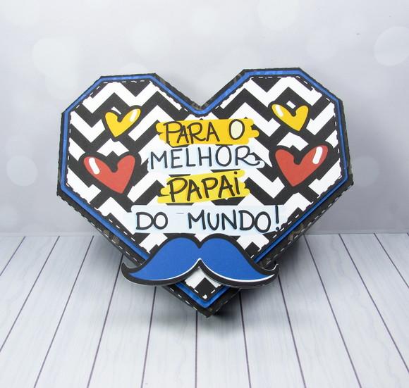 Arquivo Corte Silhouette caixa Super pai 08 doces