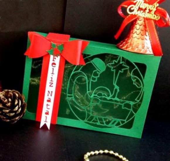 Arquivo Corte Silhouette Caixa Natal