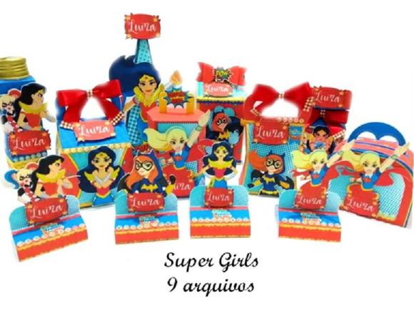 Arquivo Corte Silhouette Super Heróis Girl