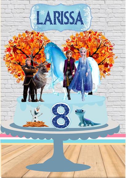 Arquivo Corte topo de bolo Frozen 2 Studio/PDF