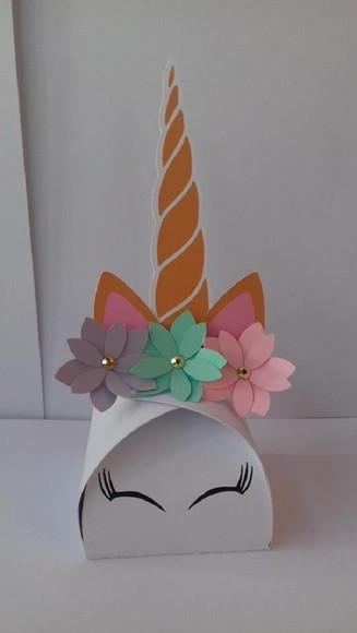 Arquivo De Corte Caixinha Trufa Unicornio Silhouette