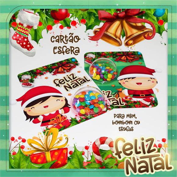 Arquivo de Corte cartão esfera Natal