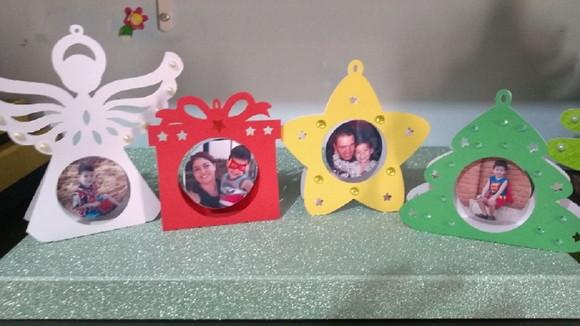 Arquivo de corte porta foto enfeite natal